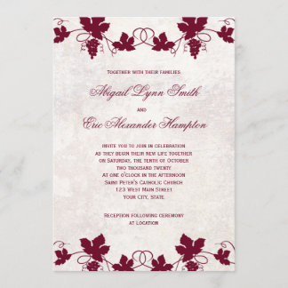Vineyard Wedding Invitations