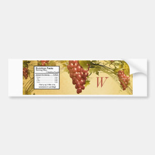 Vineyard Wedding Water Bottle Label