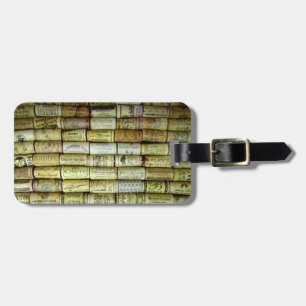 Vineyard Wine Cork Collage Luggage Tag
