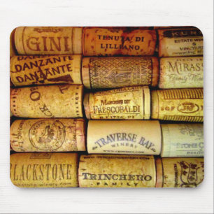 Vineyard Wine Corks Mouse Pad
