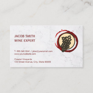 Vineyard Wine Tasting Winery Distributor Business Card