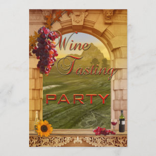Vineyard Winery Wine Tasting Event Invitation