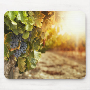 Vineyards At Sunset Mouse Pad