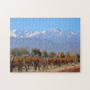 Vineyards In The Fall Of Mendoza, Argentina Jigsaw Puzzle