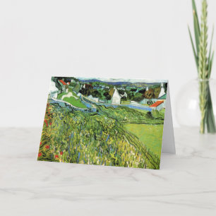 Vineyards with View of Auvers by Vincent van Gogh Card