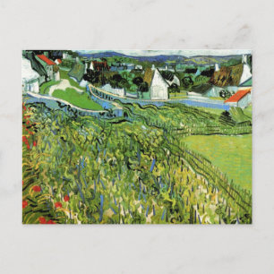 Vineyards with View of Auvers by Vincent van Gogh Postcard