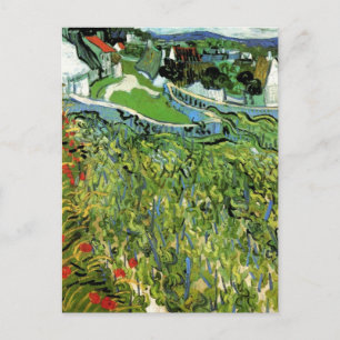 Vineyards with View of Auvers by Vincent van Gogh Postcard