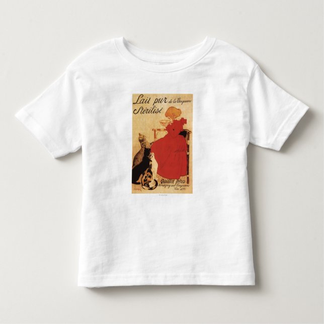 Vingeanne Milk Girl with Cats Toddler T-Shirt (Front)