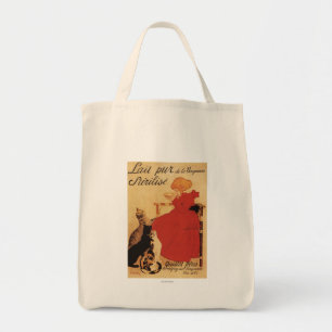 Vingeanne Milk Girl with Cats Tote Bag