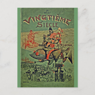 Vingtieme Siecle  Retro Steampunk Postcard