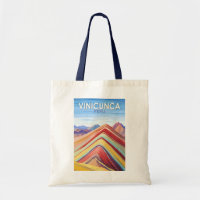 Vinicunca Peru Travel Art Vintage