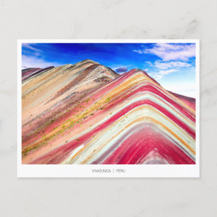 Vinicunco Rainbow Mountain Peru Holiday Postcard
