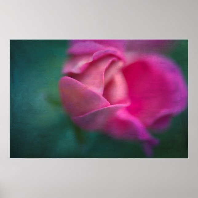 Vining Geranium Bud, Digitally Altered Poster (Front)
