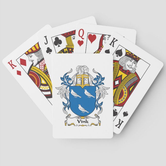 Vink Family Crest Playing Cards (Back)