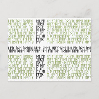 Vinland Flag w Runes - Postcard