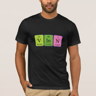 Vinn periodic table name shirt