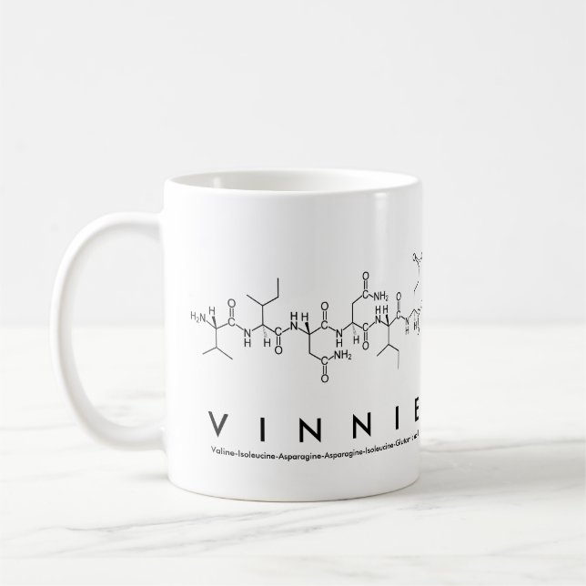 Vinnie peptide name mug (Left)