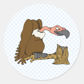 Vinnie Vulture Classic Round Sticker