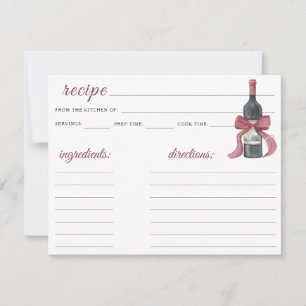 Vino before vows Bridal shower - recipe