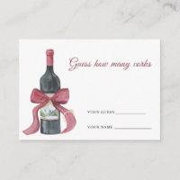 Vino before vows How many corks bridal game
