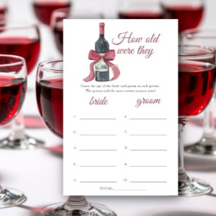 Vino before Vows How old were they bridal