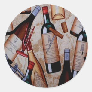 Vino Classic Round Sticker