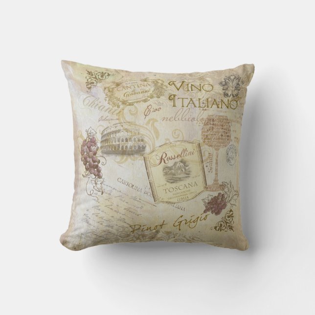 Vino Italiano II Pillow (Front)