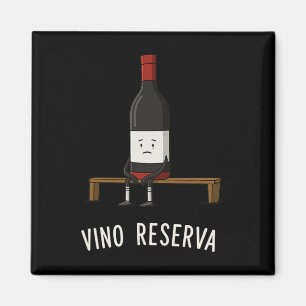 Vino Reserva Funny Soccer Benchwarmer Reserve Wine Magnet