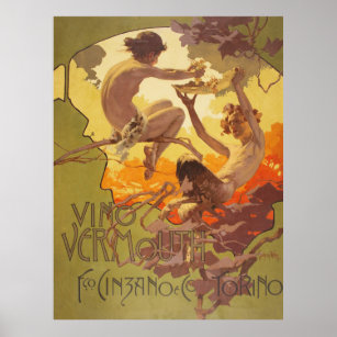 Vino Vermouth - Italian Vintage Ad Poster