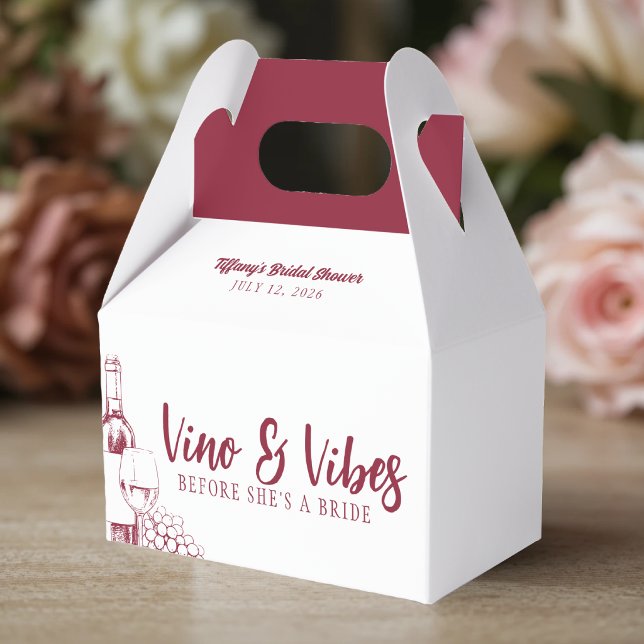 Vino & Vibes Bridal Shower Favour Box (Creator Uploaded)