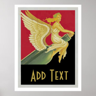 Vino- Wine Vintage Posters, add text personalize Poster