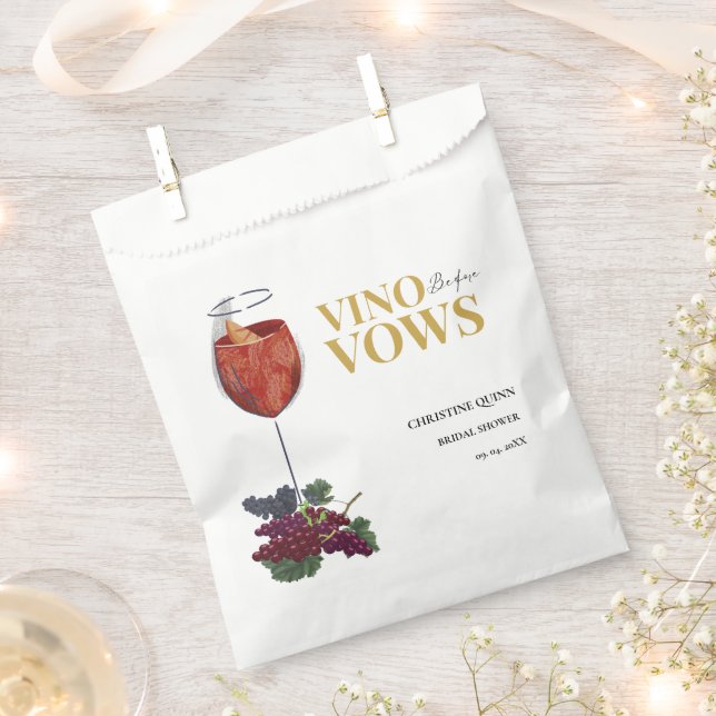 Vinow before vows WIne Tasting bridal shower Favour Bag (Clipped)