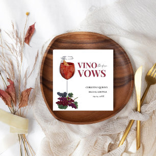 Vinow before vows WIne Tasting bridal shower Napkin