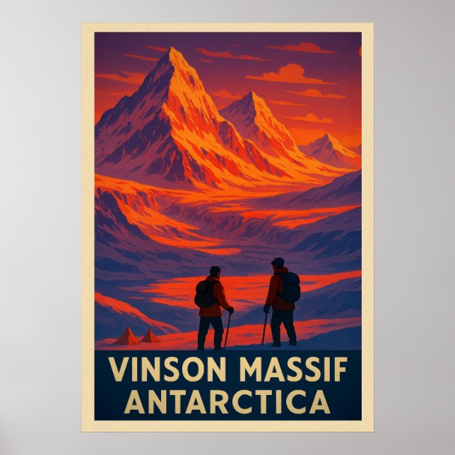 Vinson Massif Antarctica V02 Poster (Front)