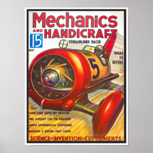 VINT 'RECYCLED ART' PRINT MAGAZINE COVER 1930S