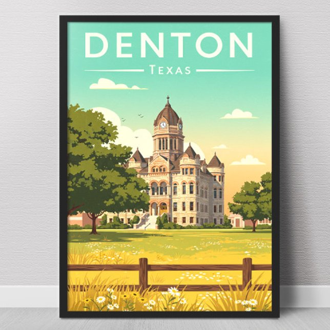 Vintae Denton Texas Poster (Creator Uploaded)