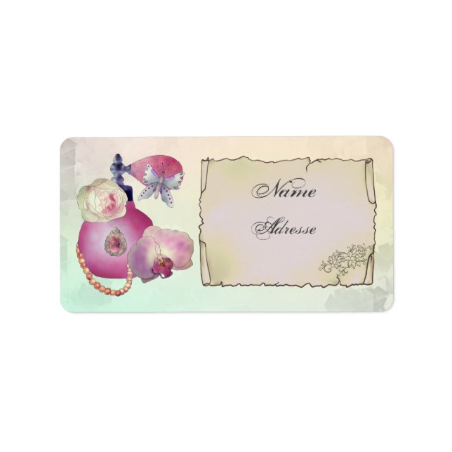 Vintag perfume label (Front)