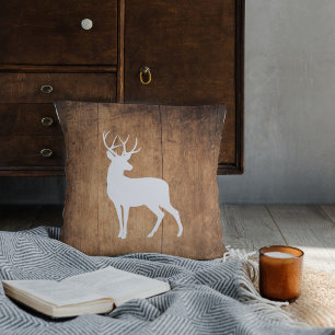 Vintaga Beauty Wood & Deer Cushion