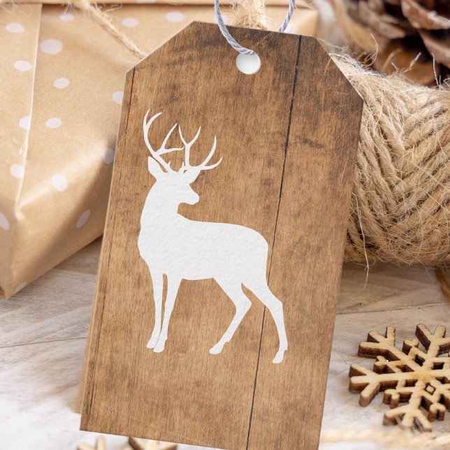 Vintaga Beauty Wood & Deer  Gift Tags (Creator Uploaded)