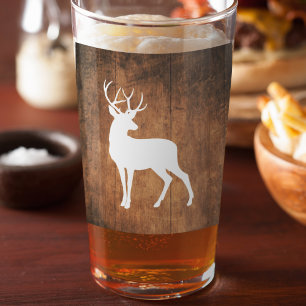 Vintaga Beauty Wood & Deer  Glass