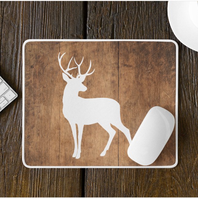 Vintaga Beauty Wood & Deer  Mouse Pad (Creator Uploaded)