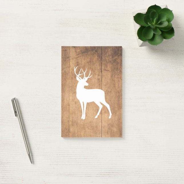 Vintaga Beauty Wood & Deer  Post-it Notes (Office)