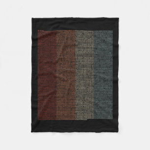 Vintage 10000 Digits Pi Sign - Math Mathematics - Fleece Blanket
