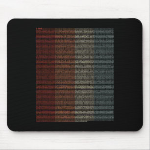 Vintage 10000 Digits Pi Sign - Math Mathematics -  Mouse Pad