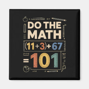 Vintage 100 Days School Math Equation Do The Math Magnet