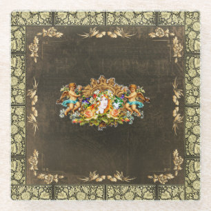 Vintage 114 glass coaster