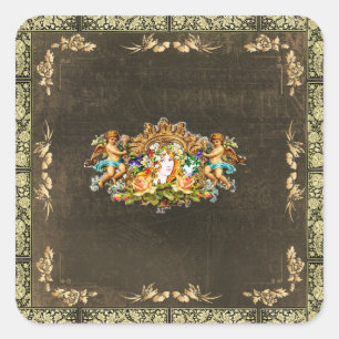 Vintage 114 square sticker