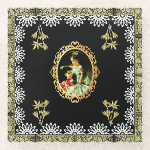 Vintage 115 glass coaster