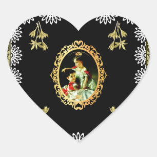 Vintage 115 heart sticker