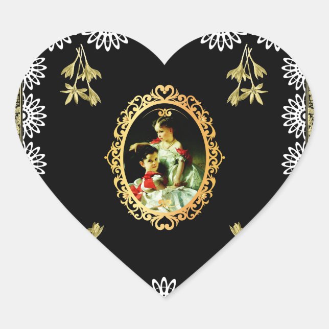 Vintage 115 heart sticker (Front)